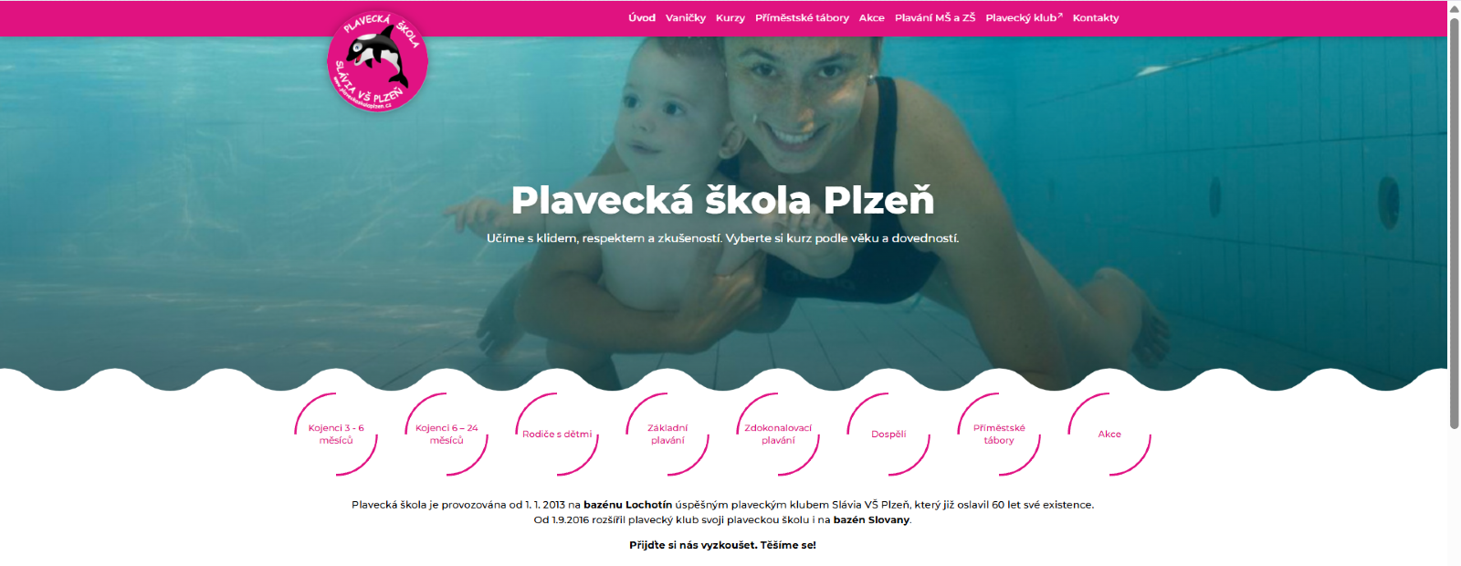 Vítejte na novém webu Plavecké školy Plzeň
